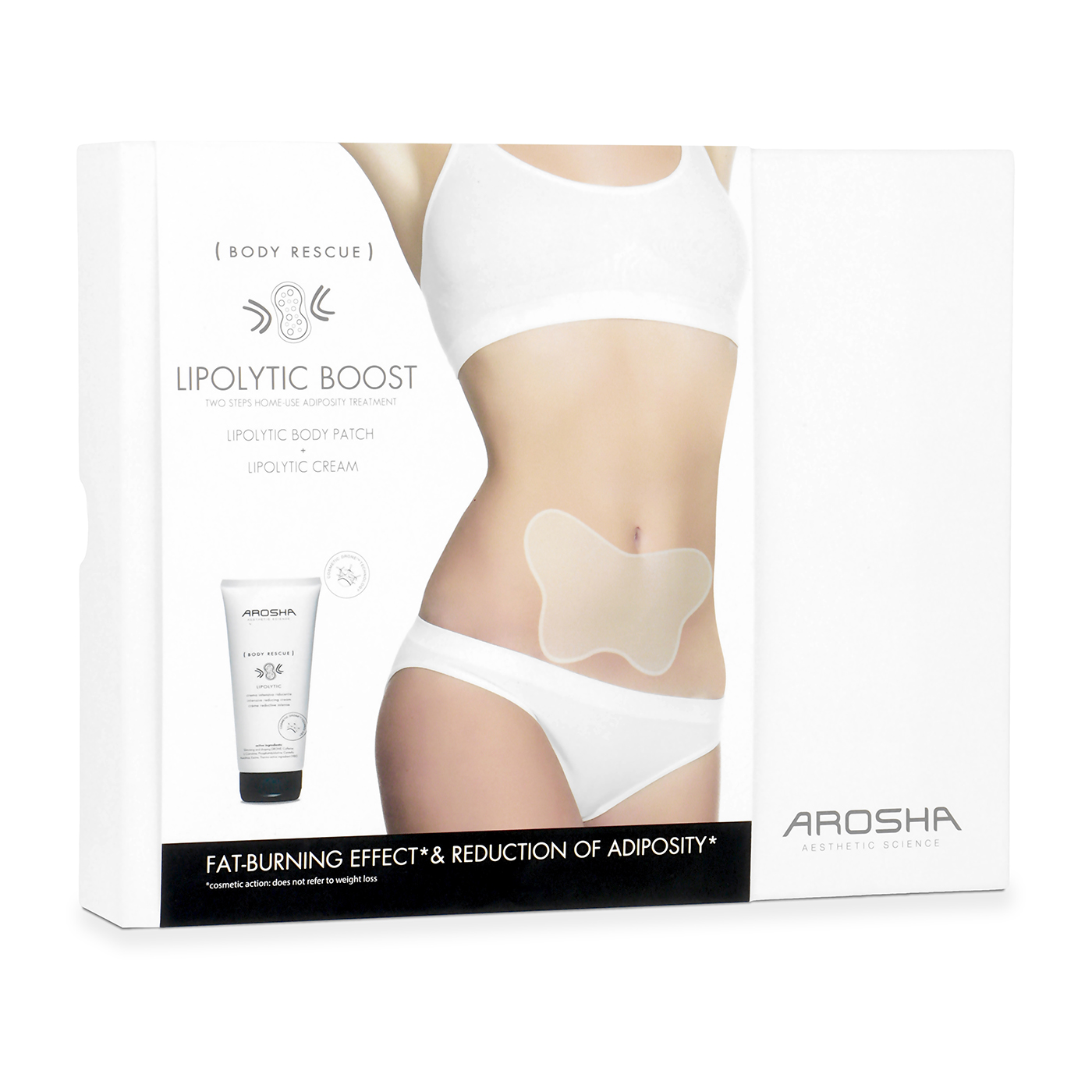 AROSHA LIPOLYTIC BOOST - 4 Body Patch + Lipolytic Cream 50ml